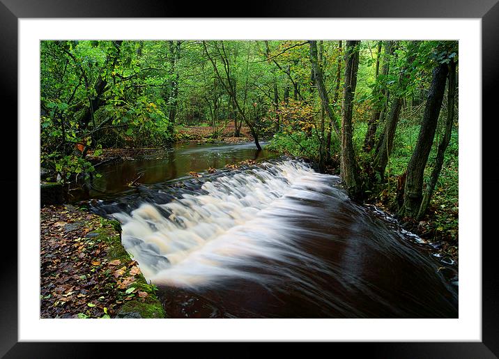 Rivelin Falls Framed Mounted Print by Darren Galpin