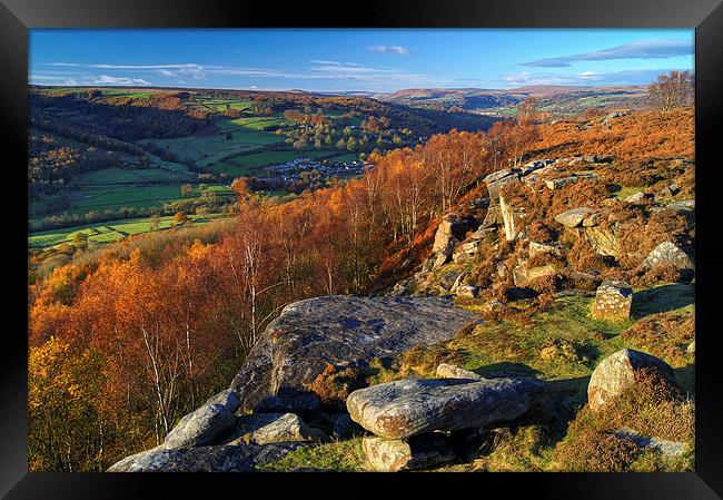 Froggatt Edge Framed Print by Darren Galpin