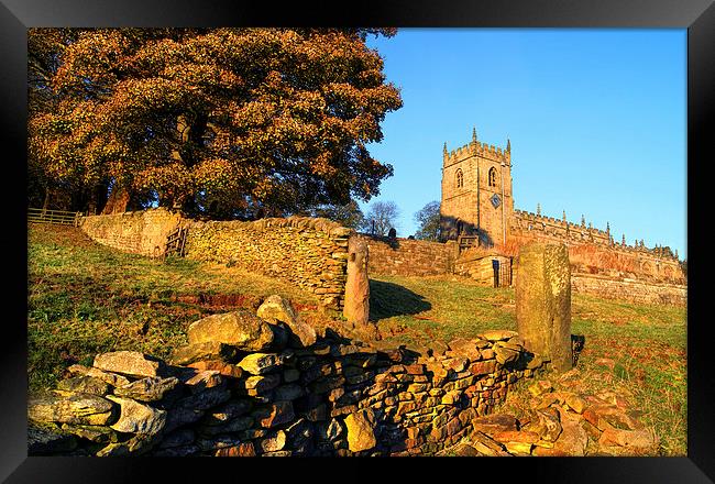 St Nicholas Church,High Bradfield Framed Print by Darren Galpin