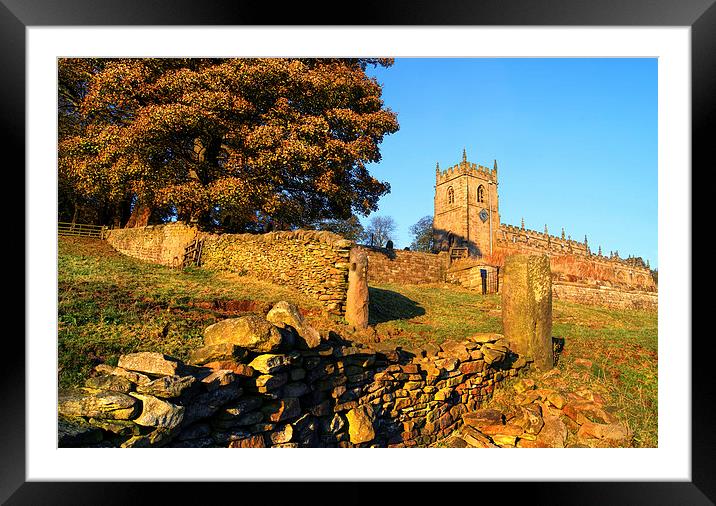 St Nicholas Church,High Bradfield Framed Mounted Print by Darren Galpin