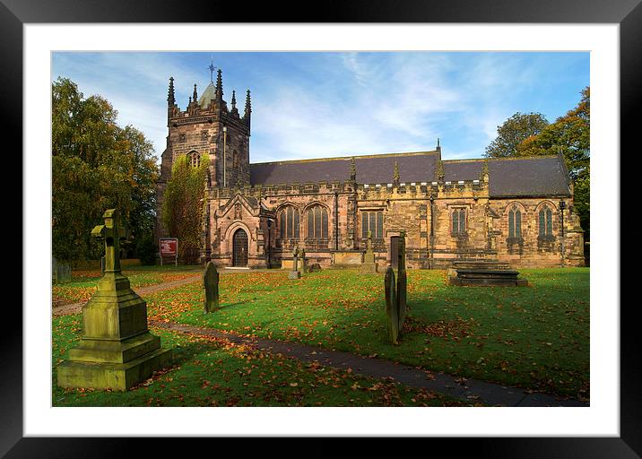 St Mary Magdelene Church, Whiston Framed Mounted Print by Darren Galpin