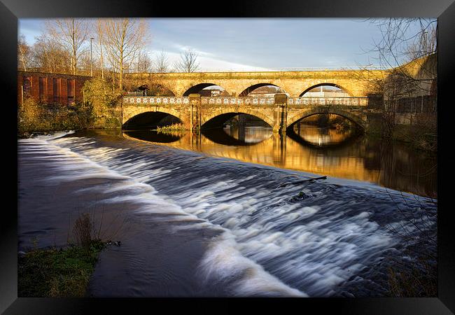 Norfolk Bridge and Burton Weir Framed Print by Darren Galpin