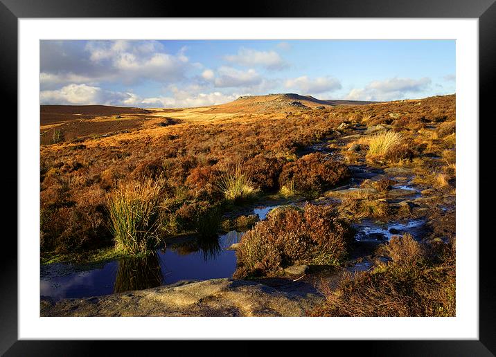 Footpath to Burbage Rocks Framed Mounted Print by Darren Galpin