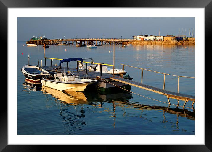 Swanage Pier  Framed Mounted Print by Darren Galpin