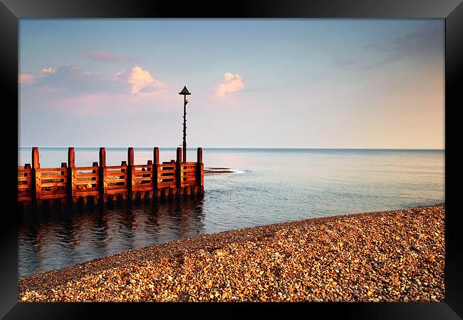 River Axe meets the Sea Framed Print by Darren Galpin
