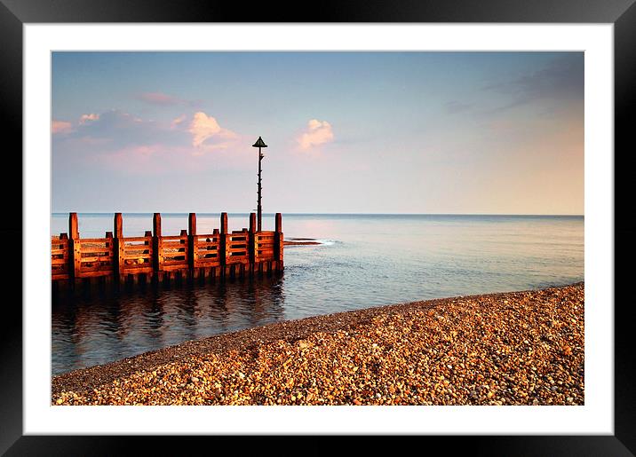River Axe meets the Sea Framed Mounted Print by Darren Galpin