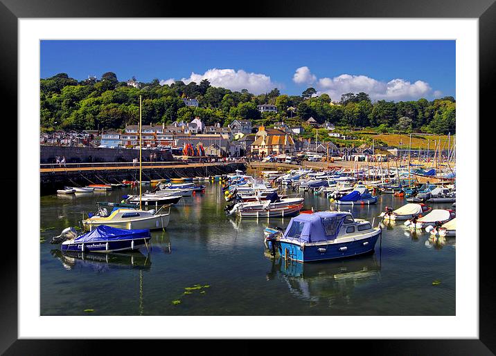 Lyme Regis Harbour Framed Mounted Print by Darren Galpin