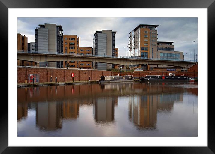 Victoria Quays & Modern Buildings Framed Mounted Print by Darren Galpin
