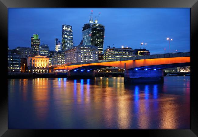 London Bridge Reflections Framed Print by Darren Galpin