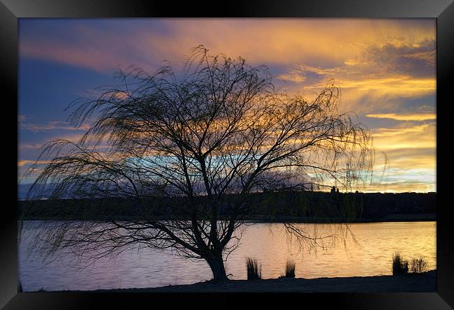 Rother Valley Sunset Framed Print by Darren Galpin