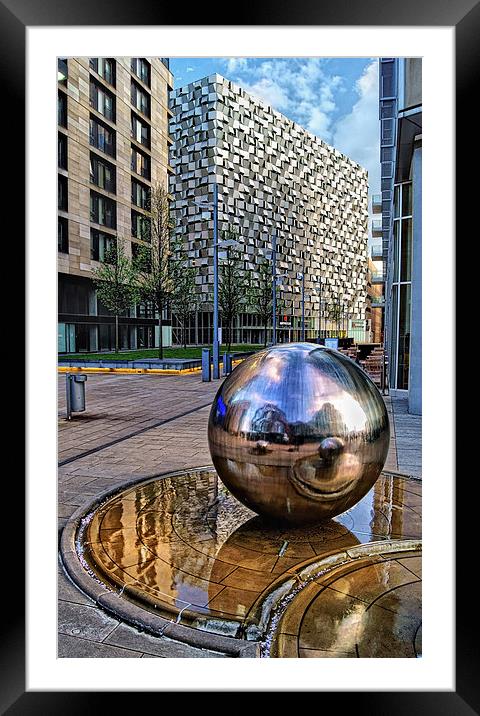 Millennium Square, Sheffield City Centre Framed Mounted Print by Darren Galpin