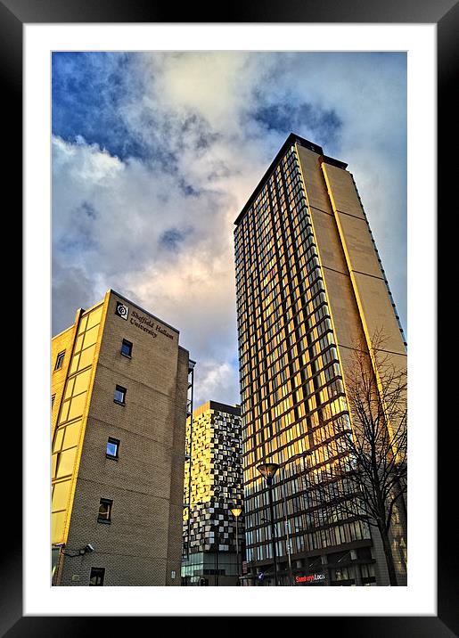 St Pauls Tower, Sheffield Framed Mounted Print by Darren Galpin