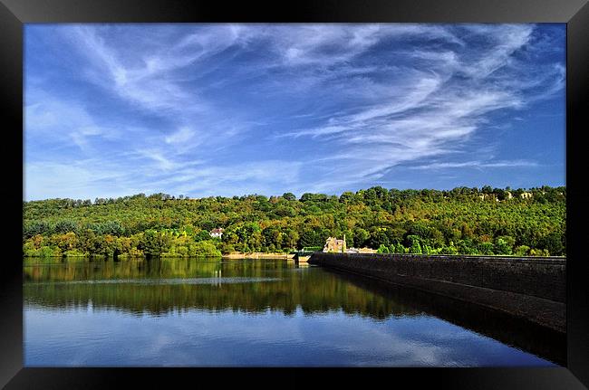 Rivelin Dams Reflections Framed Print by Darren Galpin