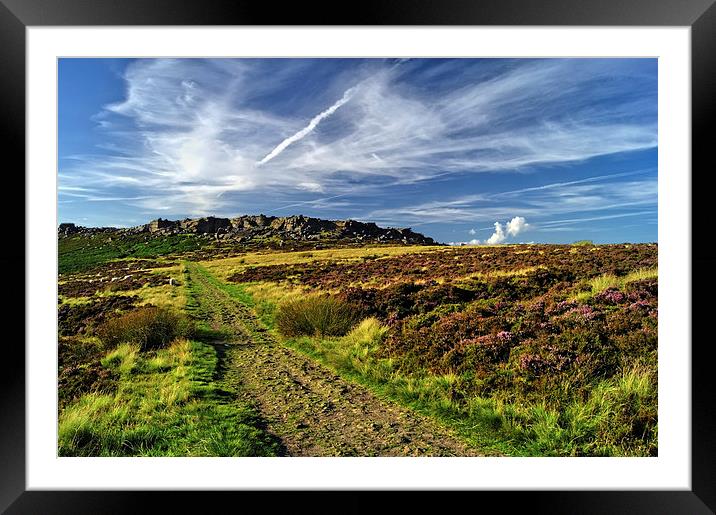 Footpath to Stanage Edge 2 Framed Mounted Print by Darren Galpin