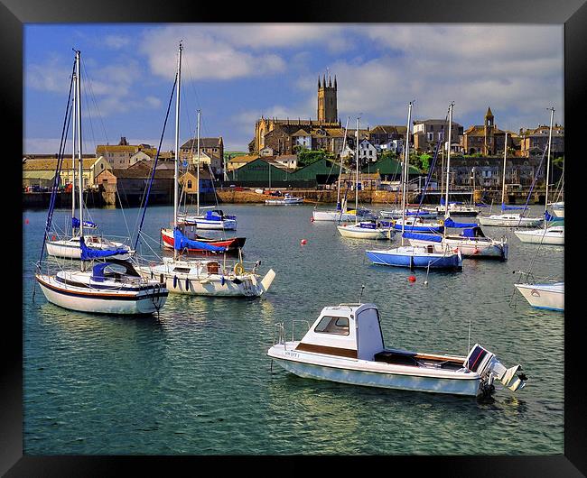 Penzance Harbour Framed Print by Darren Galpin