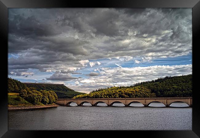 Stormy Clouds over Ladybower  Framed Print by Darren Galpin