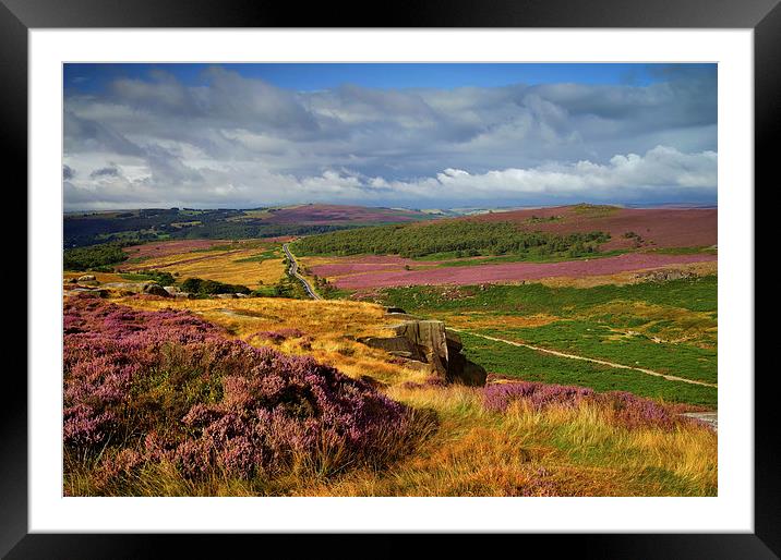 View From Burbage Rocks  Framed Mounted Print by Darren Galpin