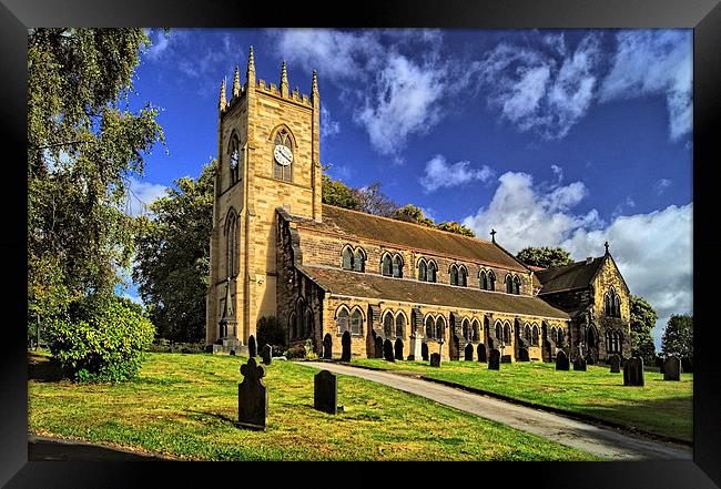 St Margarets Church, Swinton, South Yorkshire Framed Print by Darren Galpin