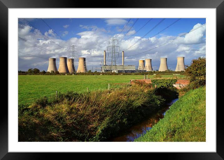 West Burton Power Stations  Framed Mounted Print by Darren Galpin