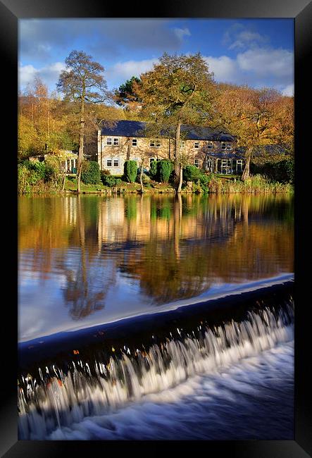 Bamford Weir and River Derwent Framed Print by Darren Galpin