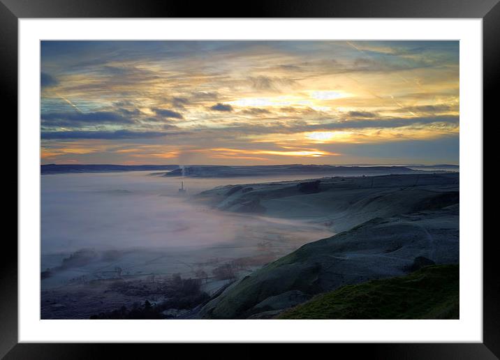 Hope Valley Sunrise 2 Framed Mounted Print by Darren Galpin