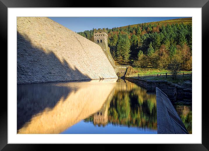 Derwent Dam Reflections  Framed Mounted Print by Darren Galpin