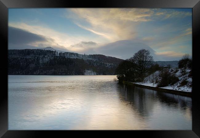 Ladybower Winter Reflections  Framed Print by Darren Galpin