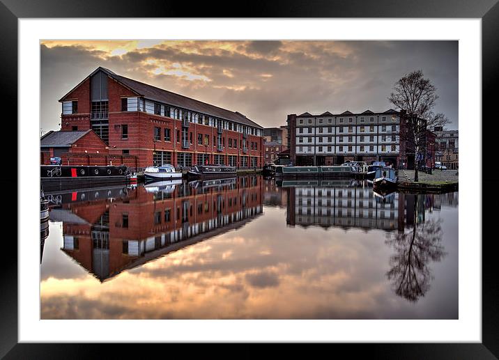 Victoria Quays Sunset  Framed Mounted Print by Darren Galpin
