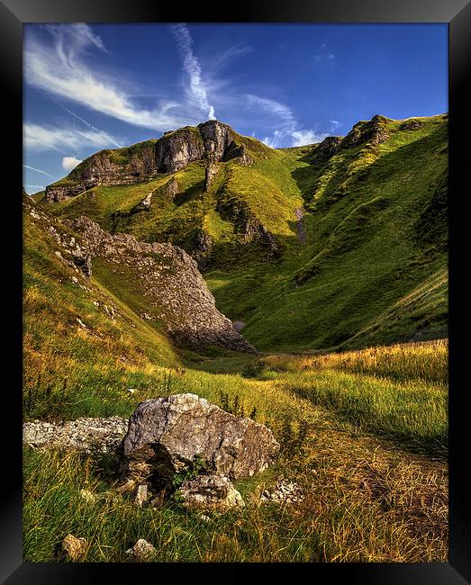 Winnats Pass  Framed Print by Darren Galpin