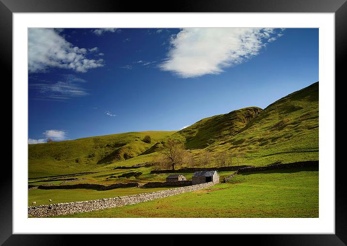 Peak District Countryside near Castleton  Framed Mounted Print by Darren Galpin