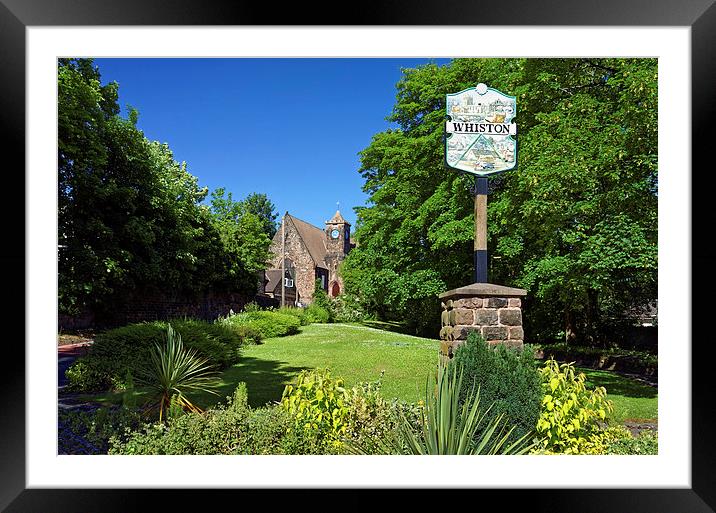 Whiston Village Green  Framed Mounted Print by Darren Galpin