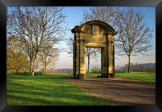 Memorial Arch, Norfolk Heritage Park, Sheffield Framed Print by Darren Galpin