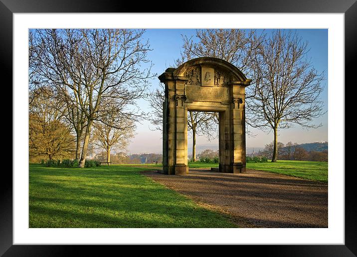 Memorial Arch, Norfolk Heritage Park, Sheffield Framed Mounted Print by Darren Galpin