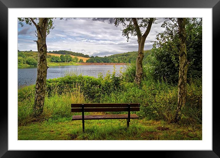 Ulley Bench with a View  Framed Mounted Print by Darren Galpin