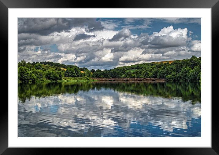 Ulley Country Park Reflections  Framed Mounted Print by Darren Galpin