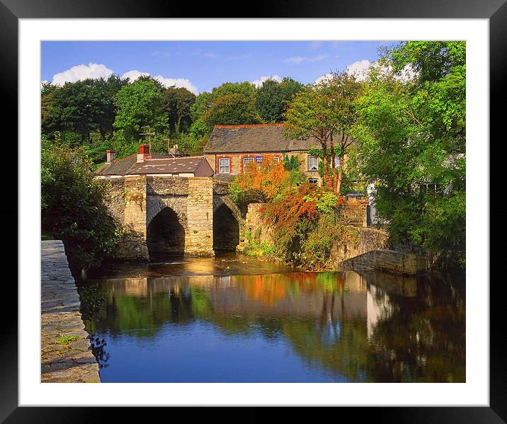 Horrabridge and River Walkham Framed Mounted Print by Darren Galpin