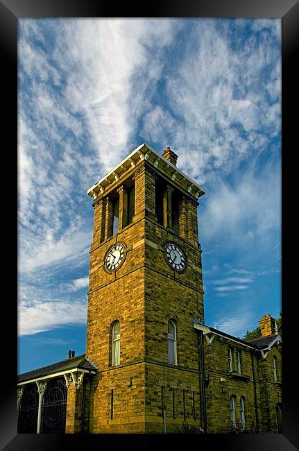 Firth Park Clock Tower, Sheffield Framed Print by Darren Galpin