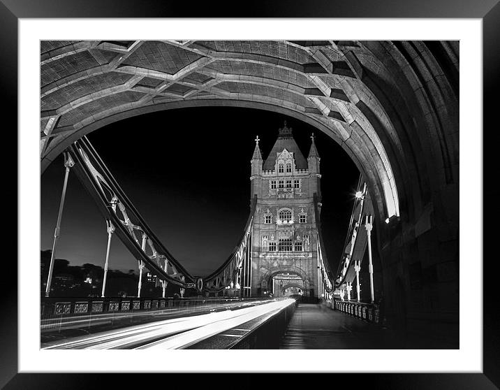 Tower Bridge London  Framed Mounted Print by Darren Galpin