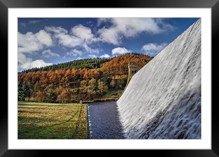 Derwent Dam in Autumn Framed Mounted Print by Darren Galpin