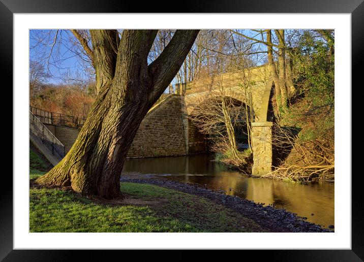 Archer Road Bridge & River Sheaf Framed Mounted Print by Darren Galpin