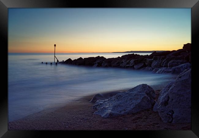 West Bay Sunset                                Framed Print by Darren Galpin