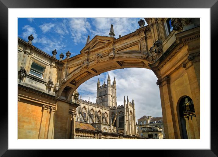 Bath Abbey and Arch                     Framed Mounted Print by Darren Galpin