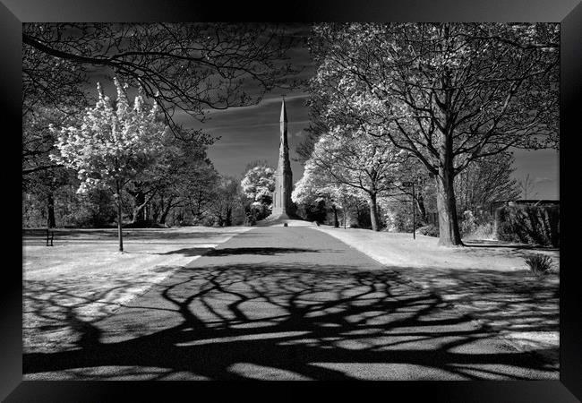 Cholera Monument, Infra Red                        Framed Print by Darren Galpin