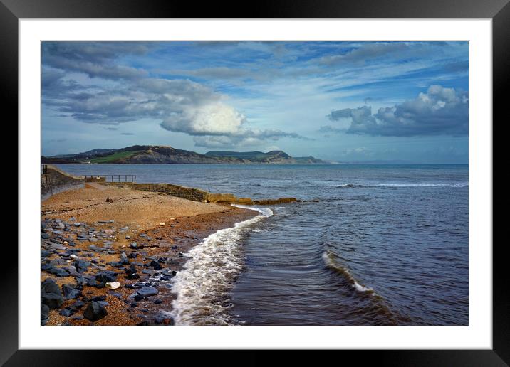 Golden Cap and Jurassic Coastline                  Framed Mounted Print by Darren Galpin