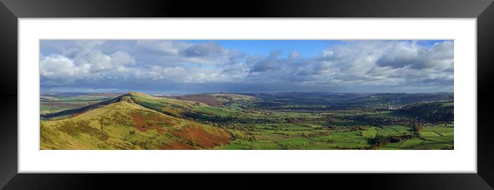 Hope Valley Panorama                               Framed Mounted Print by Darren Galpin