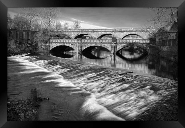 Norfolk Bridge and Burton Weir                     Framed Print by Darren Galpin