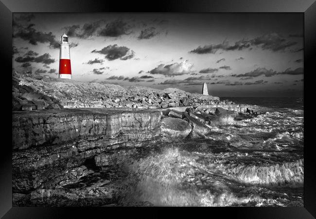 Portland Bill Lighthouse                           Framed Print by Darren Galpin