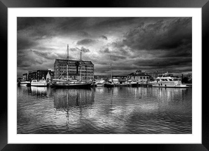 Gloucester Docks                                Framed Mounted Print by Darren Galpin