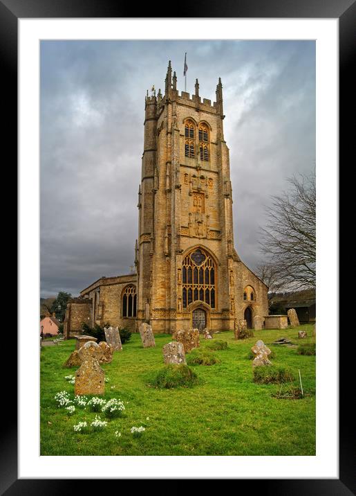 St Mary's Church,Beaminster,Dorset                 Framed Mounted Print by Darren Galpin