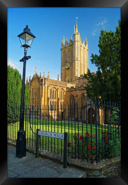 Church of St Mary, Ilminster, Somerset             Framed Print by Darren Galpin